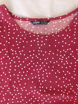 Blusa Shein lunares talla M
