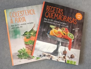 Lote de 2 libros de recetas saludables
