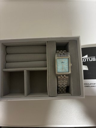 Reloj Lotus Mujer Esfera Azul nuevo Modelo 18985