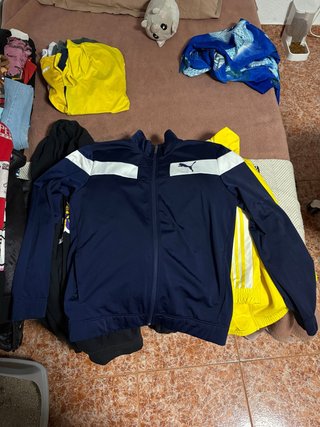 Chaqueta Chándal Puma Azul y Blanco
