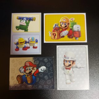 Lote 6 Cromos Super Mario