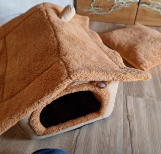 Cuccia Gatto Orsetto Nuova Tetto Rimovibile