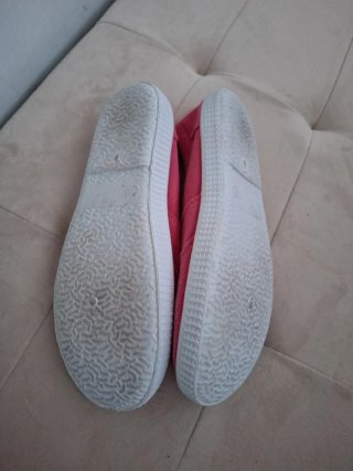 Zapatillas lona rosas T36