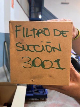 Filtro de succión metálico
