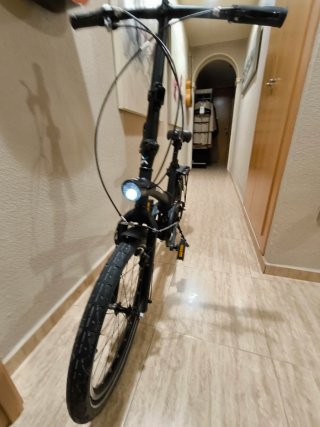 Bicicleta Plegable BTWIN Tilt 720 Negra