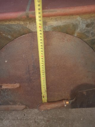 Puerta de metal para horno
