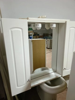 Mueble espejo baño blanco 85ach,70al,14fondo