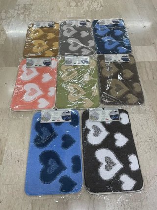Tris Tappeti Bagno Cuore
