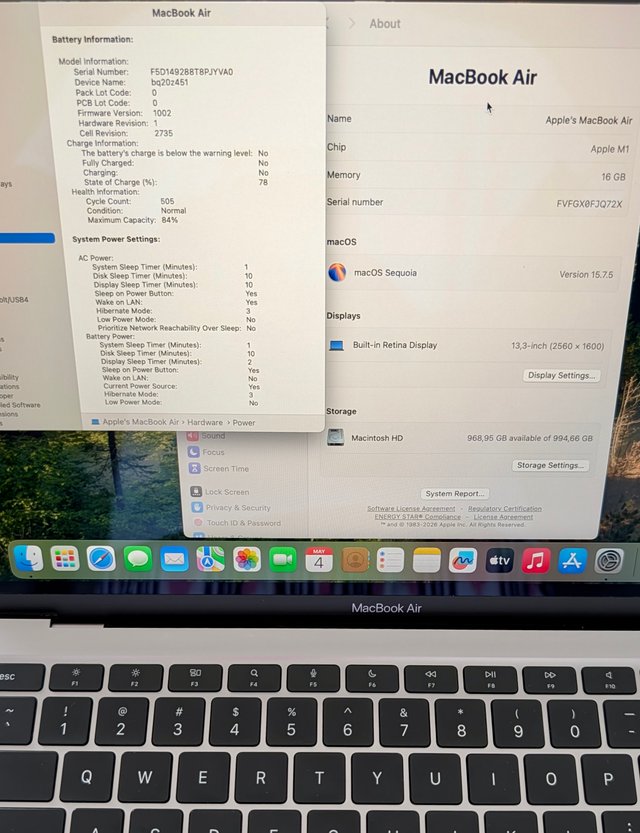 Macbook Air 13" M1 1TB 16GB Super Precio Original.