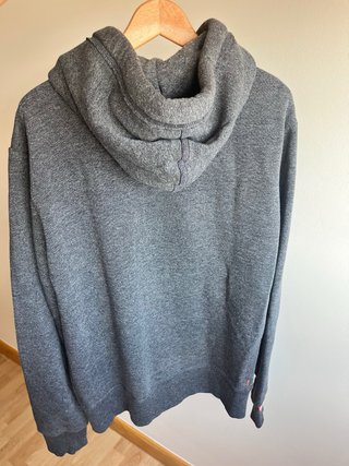 Sudadera Superdry con cremallera gris Talla