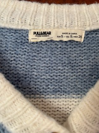 Jersey Pull&Bear rayas azul y blanco nuevo