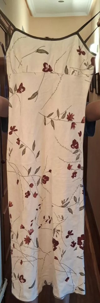 Vestido largo floral tirantes