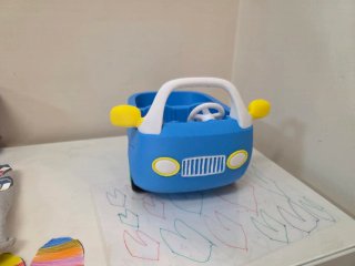 Cochecito azul para niños