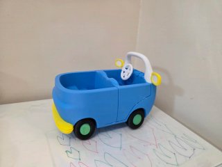 Cochecito azul para niños