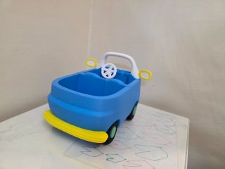 Cochecito azul para niños