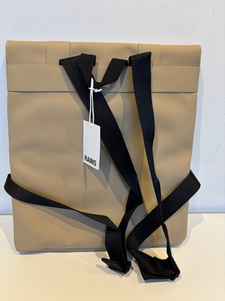 Mochila Rains Impermeable Beige Nueva