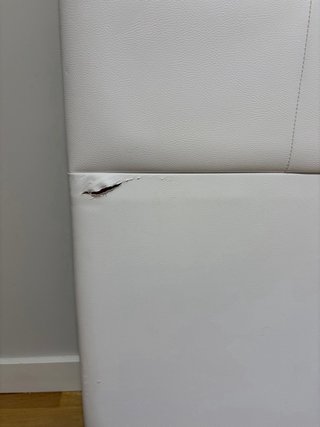 Cabecero blanco polipiel