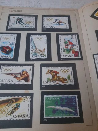 Álbum Colección Sellos Españoles 1967-1971