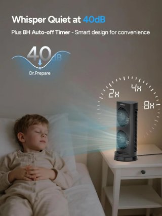 Ventilador Torre Dr.Prepare DC 3 Velocidades