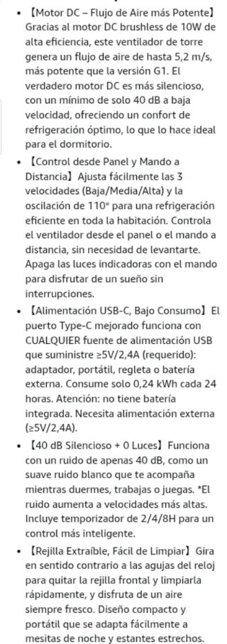 Ventilador Torre Dr.Prepare DC 3 Velocidades