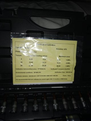 Llave dinamométrica 5-25Nm + 32pcs + Maleta