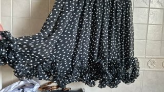 Abito fantasia pois nero e bianco
