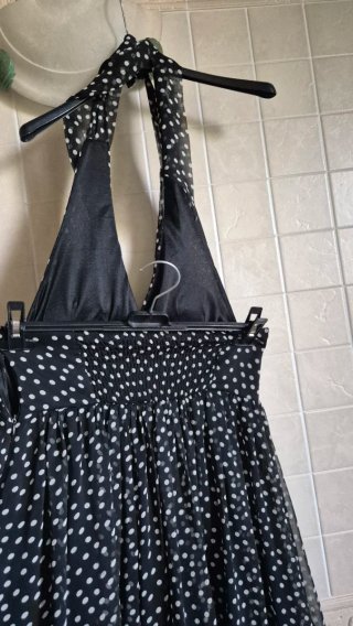 Abito fantasia pois nero e bianco