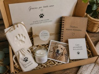 Kit recuerdo mascota + carta personalizada