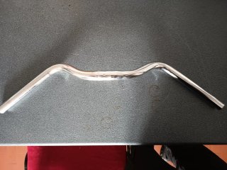 Manubrio bici cromato