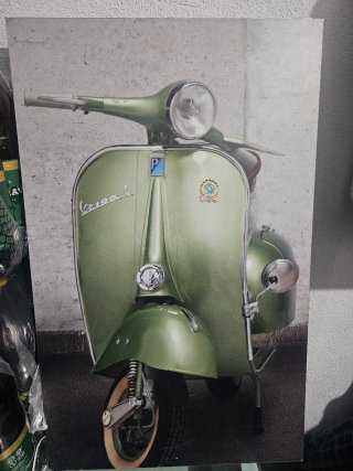 Cuadro Vespa Vintage Retro