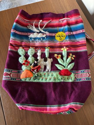 Sacca /zaino peruviana artigianale