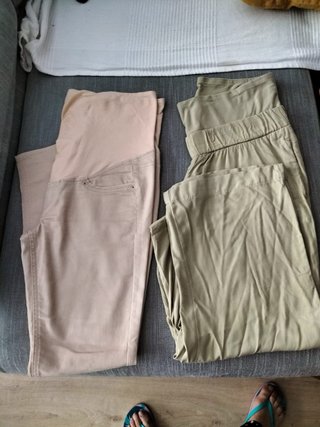 Lote Ropa Premamá: 3 Pantalones y 2 Vestidos