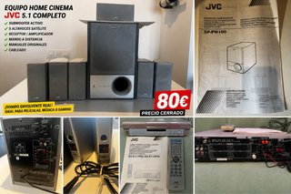 Equipo Home Cinema JVC 5.1 Completo