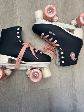 Patines Oxelo 4 Ruedas Niña/Mujer Azul Rosa