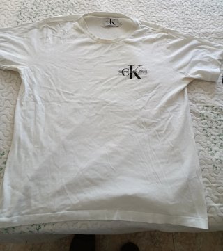 Camiseta Calvin Klein Jeans Hombre Vintage Blanca