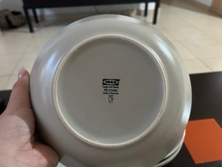 Juego 5 Platos Hondos y 4 Platos Pequeños Ikea