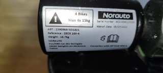 Portabicicletas Norauto 4 bicis.