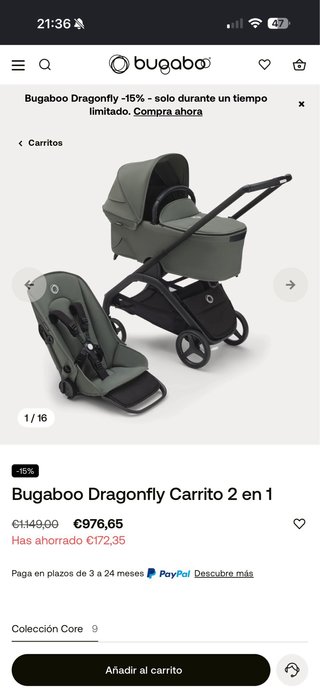 Bugaboo Dragonfly + Accesorios