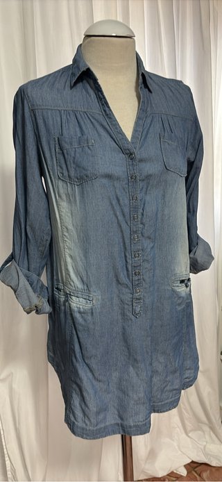 Camisa vaquera manga larga