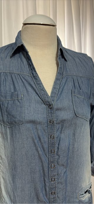 Camisa vaquera manga larga