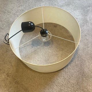 Lámpara Beige y Negra para Salón/Pasillo