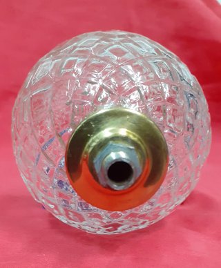 BOLA VIDRIO Y LATON LAMPARA.