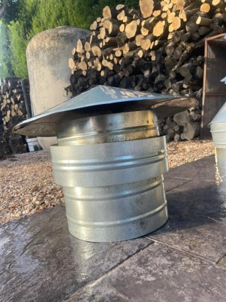 3 Sombreretes chimenea 250mm metal