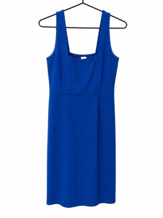 Vestido azul estructurado