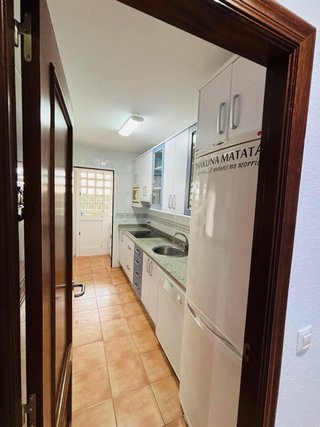 Cocina completa azul y blanca