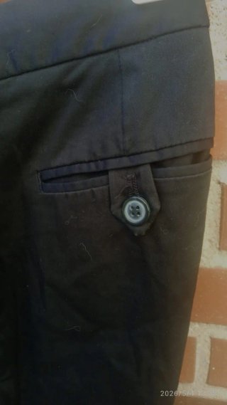Pantalón Massimo Dutti Negro Mujer