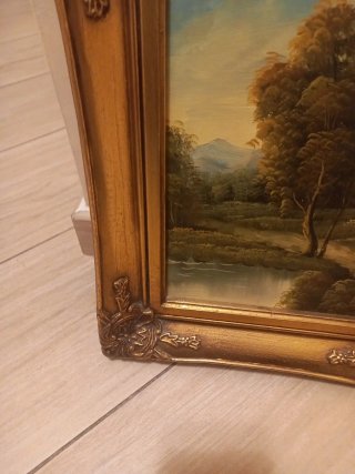Quadro olio su tavola anni 70-80