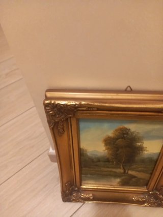 Quadro olio su tavola anni 70-80