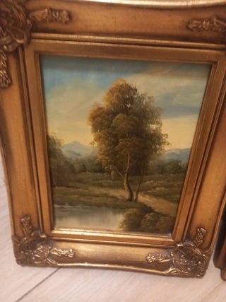 Quadro olio su tavola anni 70-80