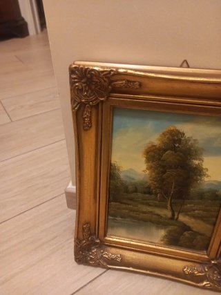 Quadro olio su tavola anni 70-80